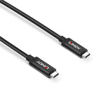 Lindy 43308 USB Cable USB 3.2 Gen 2 (3.1 Gen 2) 5m USB C Black Kable i adaptery/Kable USB Your Sports Performance