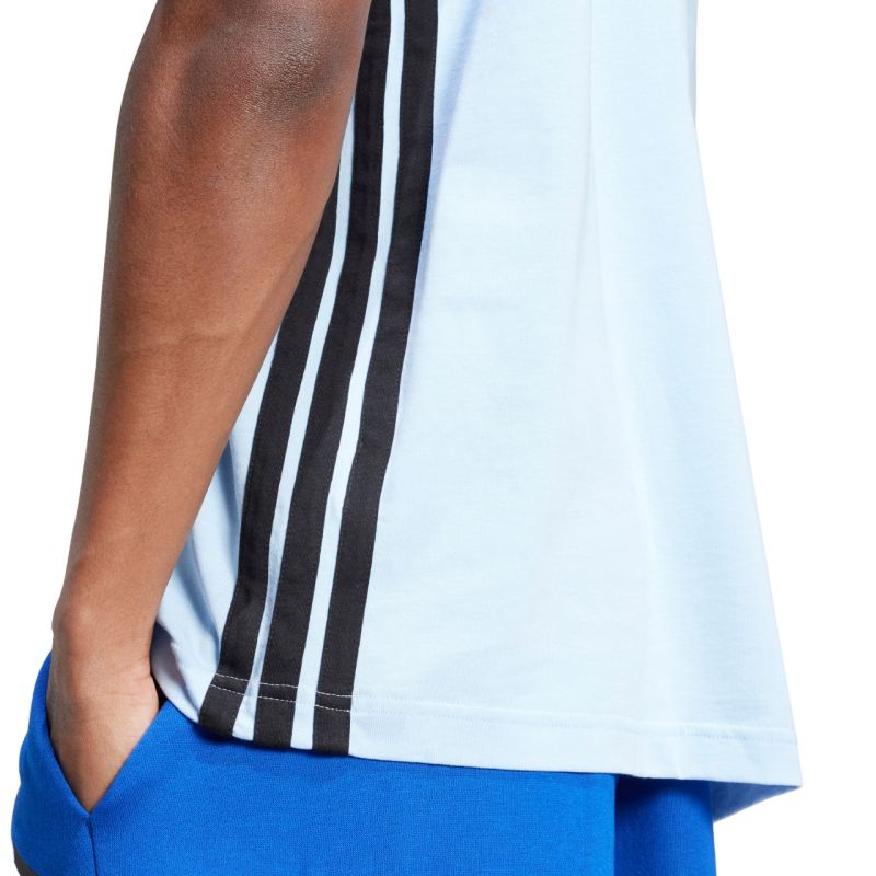 Men's adidas Essentials 3 Stripes T-shirt blue JE6397