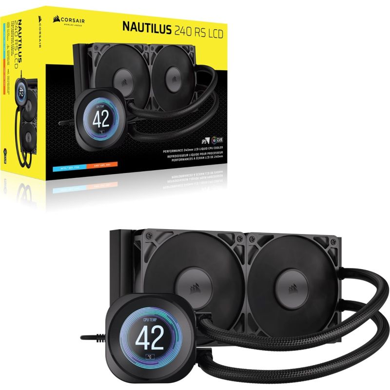 CORSAIR WAK NAUTILUS 240 LCD Cooler, 240mm Cooler Chłodzenie/Chłodzenie - wentylatory Your Sports Performance