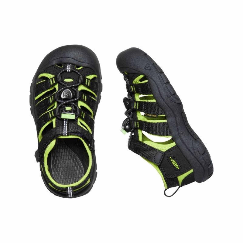 Keen Newport H2 Black/Lime Green Kids' Summer Hiking Sandals (1009942) In preparation Your Sports Performance