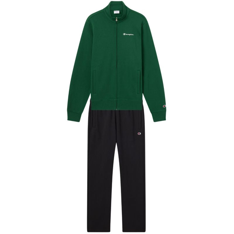 Champion Sweatsuit men's green and black tracksuit 221786 GS559
