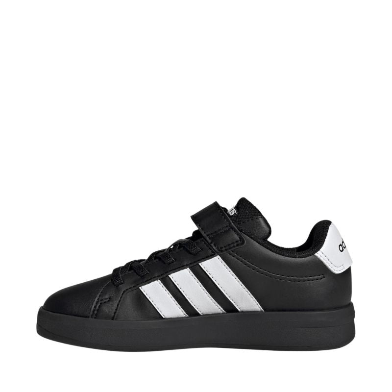 Adidas Grand Court 3.0 Kids Shoes Black and White KJ4369
