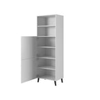 ABETO display cabinet 60x40xH176.5 white/white gloss Bufety i witryny/Bufety i witryny na drewnianej podstawie Your Sports Performance
