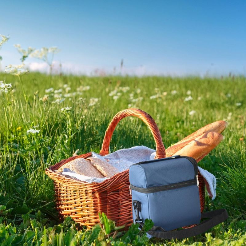 LUNCHBOX THERMAL BAG WITH BOTTLE AND 2 CONTAINERS REDCLIFFS BLUE Turystyka/Akcesoria Turystyczne/Naczynia I Niezbędniki Your Sports Performance