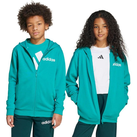 Adidas Essentials green kids tracksuit JN2427 In preparation Your Sports Performance