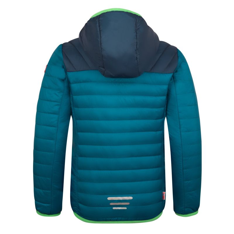 Trollkids Eikefjord Ultra-Light Polyfiber Jacket dark teal/mysterious blue/fresh green/arctic blue (463-112)
