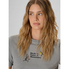 Women's loose T-shirt with print 4F 4FKAW26TTSHF4502-26S