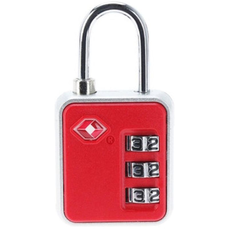 COMBINATION PADLOCK FOR SUITCASE BAG PROWORLD RED Accessories Your Sports Performance