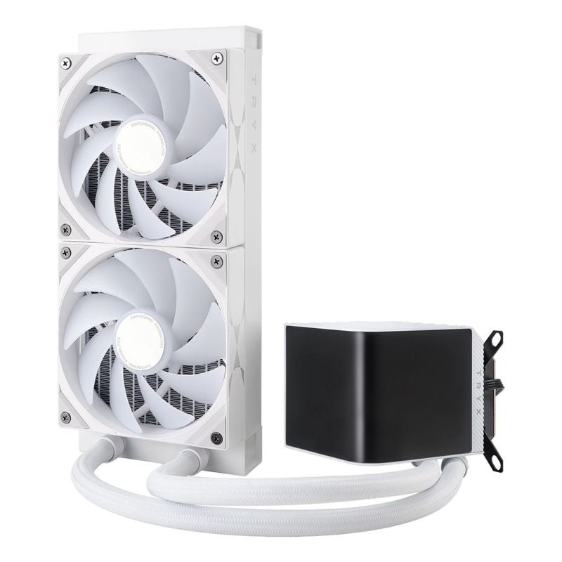 TRYX PANORAMA Complete Water Cooling ARGB - 240 mm white - AMD Socket AM4 (Ryzen) - AMD Socket AM5 (Ryzen Zen4) Chłodzenie/Chłodzenie - wentylatory Your Sports Performance