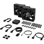 CORSAIR Lüfter 3-Fan Set 120*120*25 iCUE Link RX120 MAX Triple Kit Chłodzenie/Chłodzenie - wentylatory Your Sports Performance