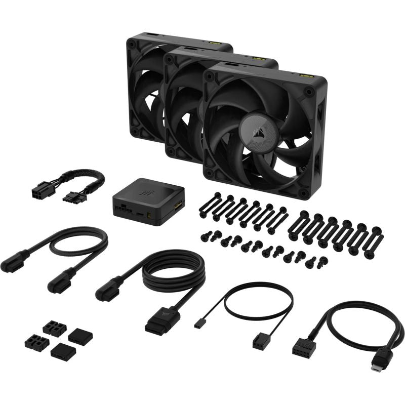 CORSAIR Lüfter 3-Fan Set 120*120*25 iCUE Link RX120 MAX Triple Kit Chłodzenie/Chłodzenie - wentylatory Your Sports Performance