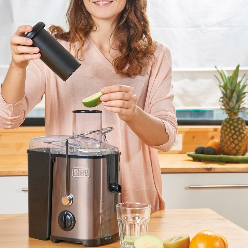 Black+Decker BXJE600E Juicer (600W; black) AGD - Produkty/Sokowirówki Your Sports Performance