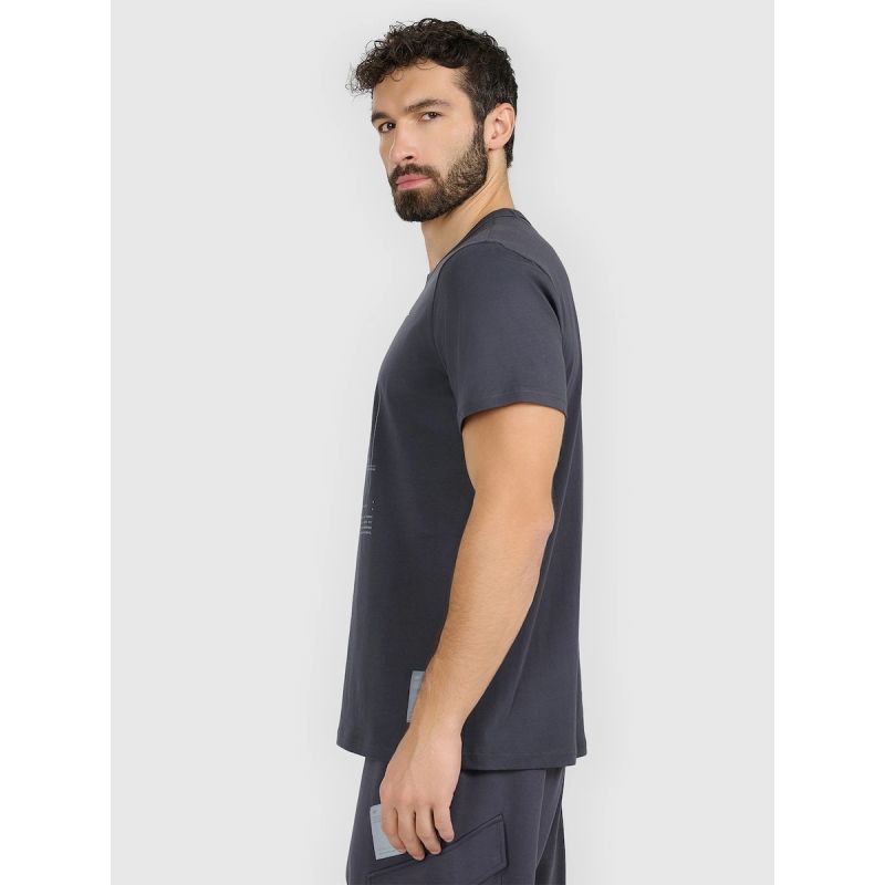 Men's regular printed T-shirt 4F 4FRAW25TTSHM3845-22S 4f