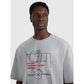 Men's oversize printed T-shirt 4F 4FRAW25TTSHM3257-27M 4f