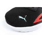 Puma Kids' All-Day Sports Sneakers with Hook-and-Loop Fastener, Black and Comfortable