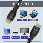 QOLTEC HDMI CABLE V2.1 ULTRA HIGH SPEED 8K | 60HZ | 26AWG | GOLD Kable i adaptery/Kable HDMI Your Sports Performance