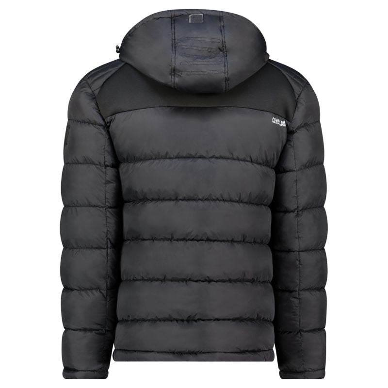 Men’s jacket Geographical Norway BEACHWOOD NO CONSTRAST BLACK-BLACK DB MEN 068 (WZ7433H/GN-BLACK / BLACK)
