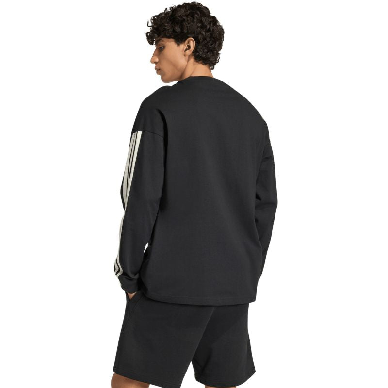 Men's adidas Kit 3-Stripes Long Sleeve T-shirt Black KF2427