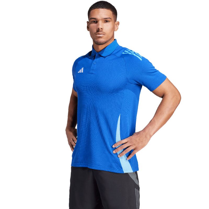 Adidas Tiro 24 Competition Polo men's T-shirt, blue IR7566 Clothing/Football Adidas