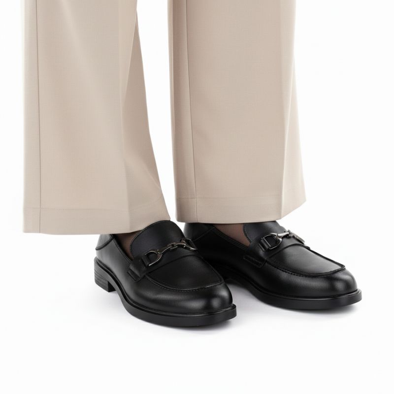 Women's leather moccasins, black, Vinceza 18117 To be categorized Your Sports Performance