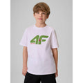 Boy's cotton T-shirt 4F 4FJRSS26TTSHM4280-10S