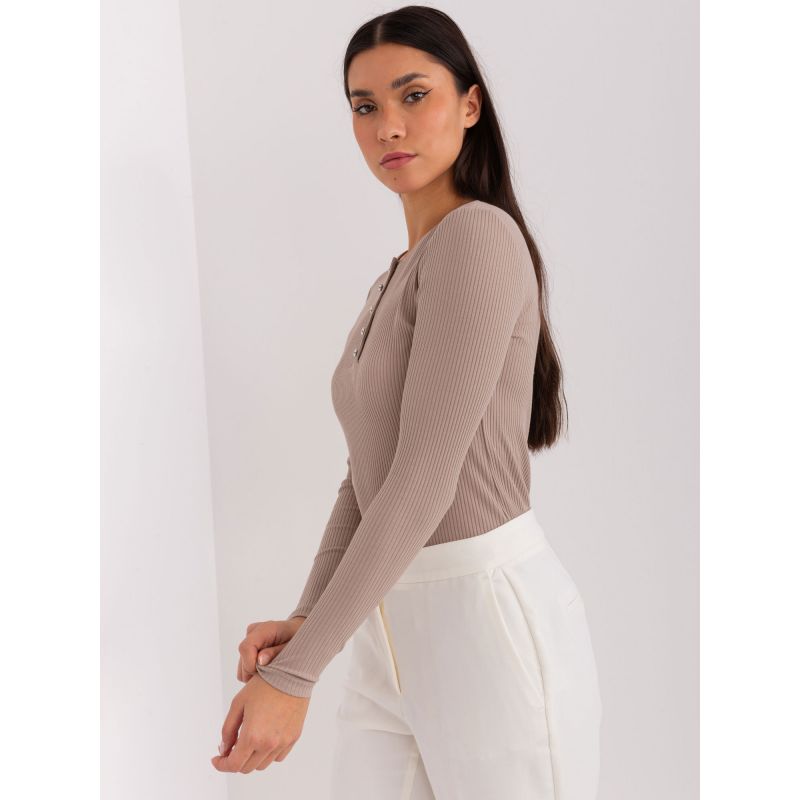 Dark Beige Cotton Blouse BASIC FEEL GOOD (RV-BZ-9211.26X) In preparation Your Sports Performance