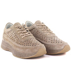 Women's leather openwork shoes, light brown, Sergio Leone SP013 To be categorized Your Sports Performance