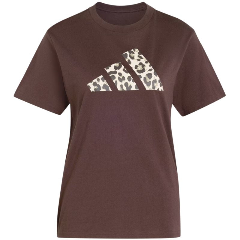 adidas Animal Graphic Women's T-Shirt Brown KT2676