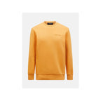 Peak Performance M Original Small Logo Crew Sweatshirt Orange Peak Performance