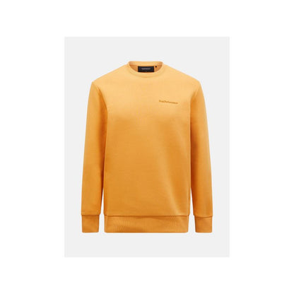 Peak Performance M Original Small Logo Crew Sweatshirt Orange Peak Performance