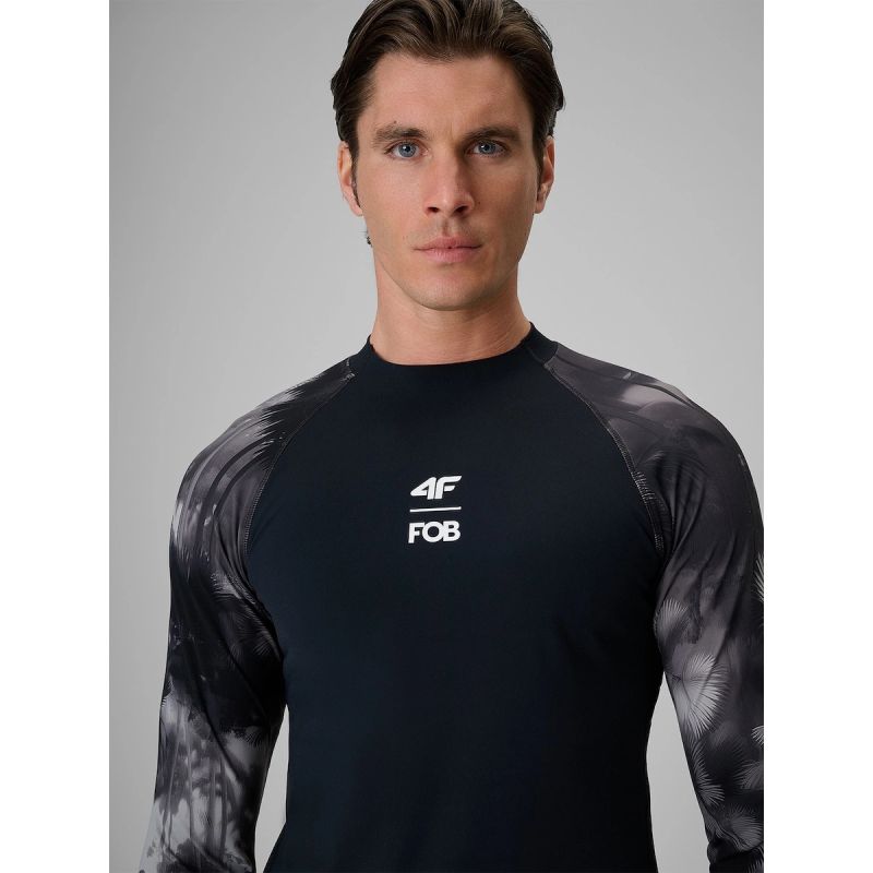 Longsleeve for swimming and water sports with UPF50+ filter men's 4F 4FRSS26TFWLM004-20S