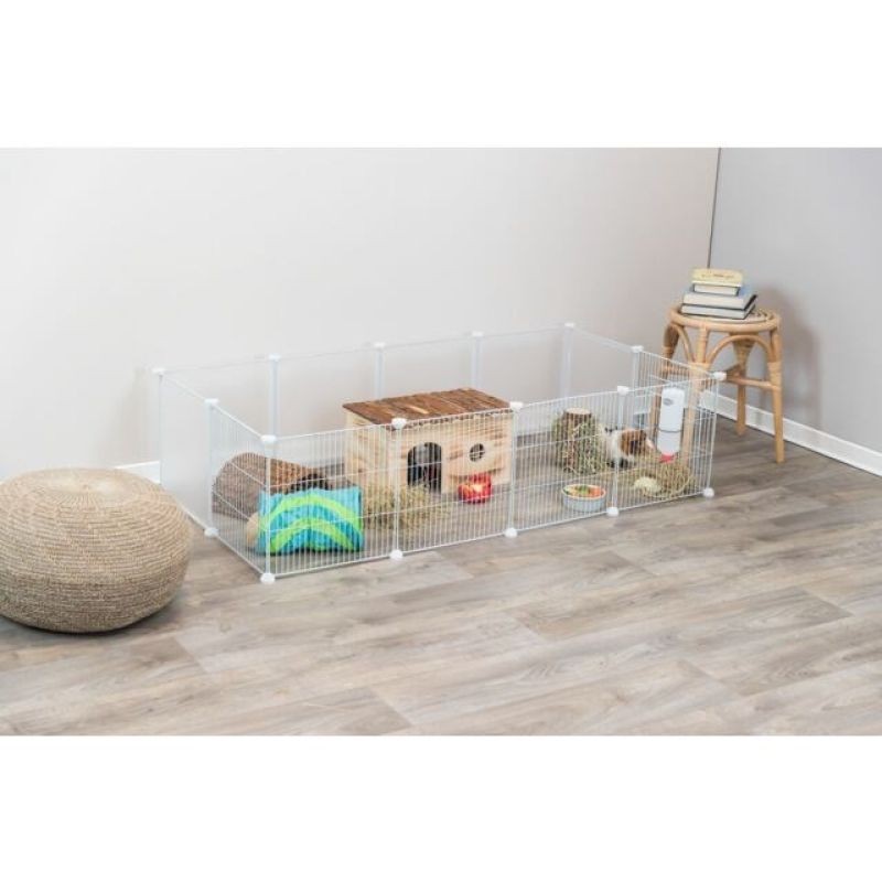 Indoor run, for guinea pigs/rabbits, white, 140 x 35 x 70 cm Dla małych zwierząt/Kojce i wybiegi Your Sports Performance