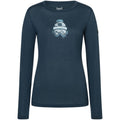 Women's Long-Sleeve Shirt SUPER.NATURAL W Gogeanie LS Navy Blue