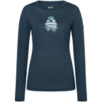 Women's Long-Sleeve Shirt SUPER.NATURAL W Gogeanie LS Navy Blue