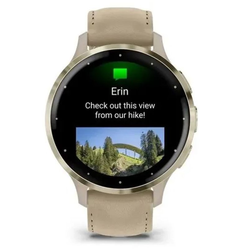 Garmin 010-02785-55 Smartwatch / Sports Watch 3.05 cm (1.2") AMOLED 41 mm Digital 390 x 390 px Touchscreen Gold Wi-Fi GPS Akcesoria sportowe i turystyczne/Zegarki sportowe Your Sports Performance