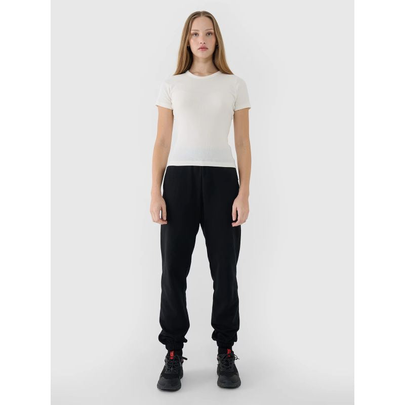 Women's slim ribbed t-shirt 4F 4FWSS25TTSHF1968-11S *Kategoria tymczasowa Your Sports Performance