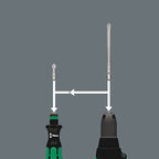 HANDLE WITH BIT HOLDER 1/4' WITH MAGNET + 6 BITS Odzież ochronna i BHP/Rękawice Your Sports Performance