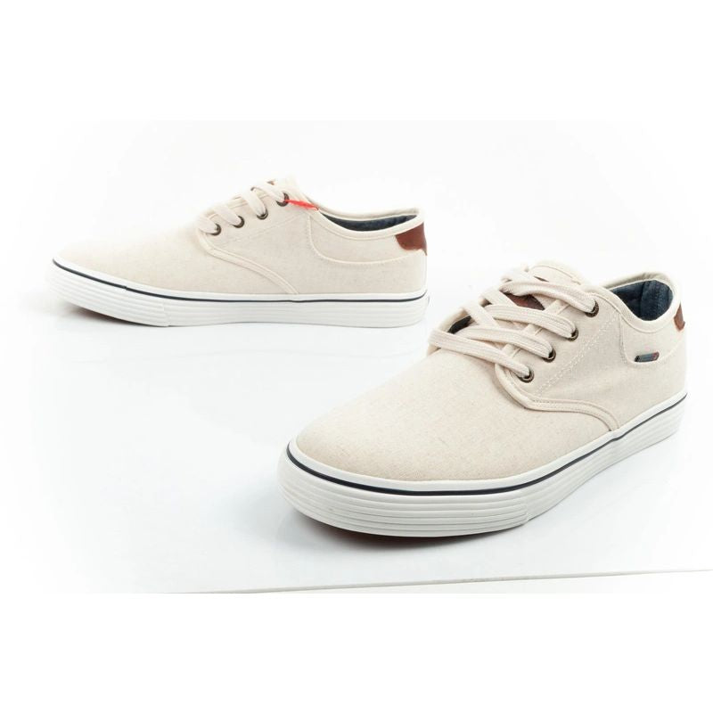 Wrangler Men’s Calypso Derby Sneakers, Ecru Casual Shoes, Stylish and Comfortable