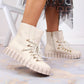 Insulated platform boots Potocki W WOL108B beige Footwear/Outdoor/Potocki Your Sports Performance