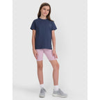 Regular plain T-shirt (SET OF 2) for children 4F 4FJRAW25TTSHU3157-91S *Kategoria tymczasowa Your Sports Performance
