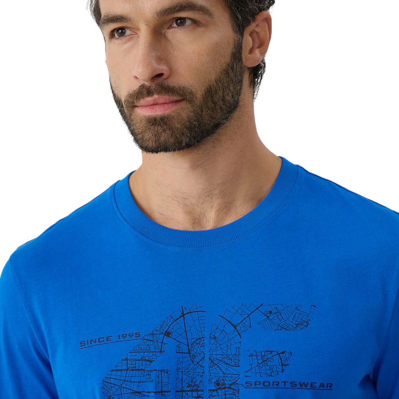 Men's 4F M3573 T-shirt, blue, 4FWAW26TTSHM3573 33S