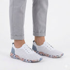 Women's leather openwork shoes white Artiker 58C0586 To be categorized Your Sports Performance