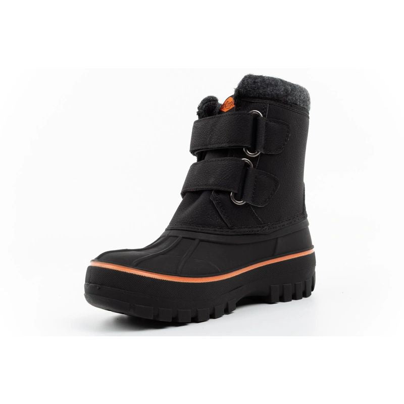 Lee Cooper Kids’ Winter Snow Boots, Black, Insulated, with Velcro Fastening