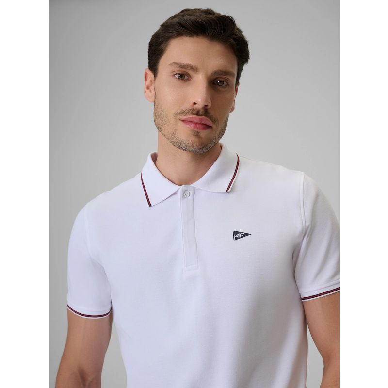 Men's regular polo shirt 4F 4FRSS26TPTSM0897-10S