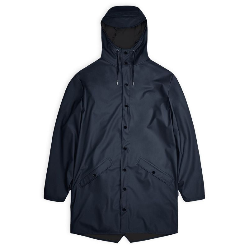 Rains unisex long rain jacket LONG JACKET W3 12020 47 NAVY Clothing Your Sports Performance