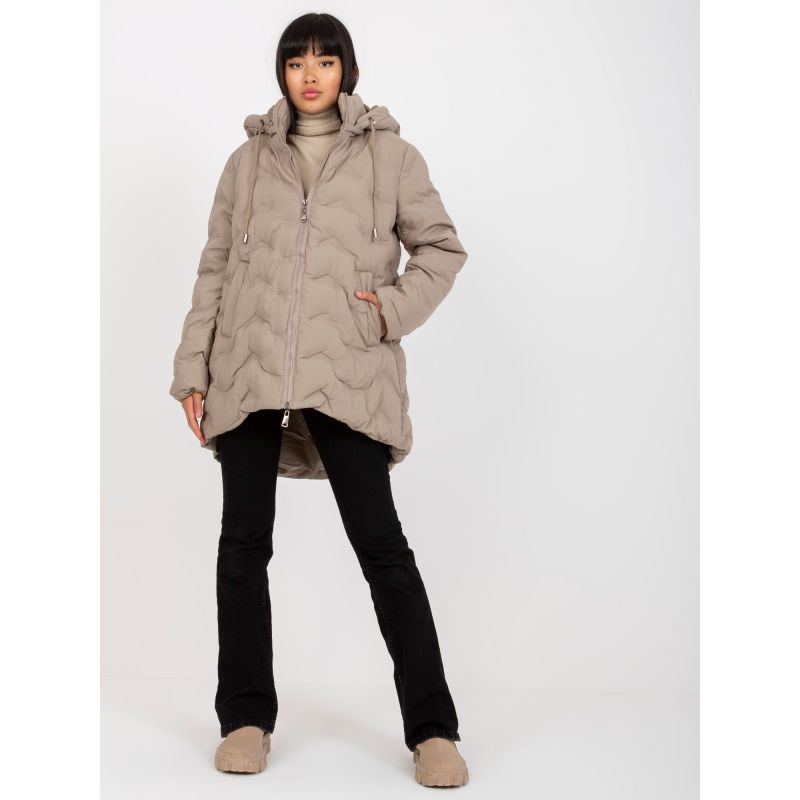 Beige down winter jacket with hood (NM-KR-P22-6632-62.00P) In preparation Your Sports Performance