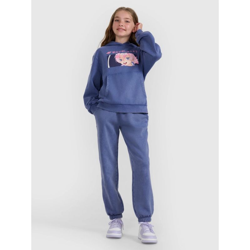 Girls' jogger sweatpants 4F 4FJRAW25TTROF1473-33S *Kategoria tymczasowa Your Sports Performance
