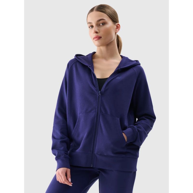 Women's zip-up hooded sweatshirt 4F 4FWMM00TSWSF1763-31S *Kategoria tymczasowa Your Sports Performance