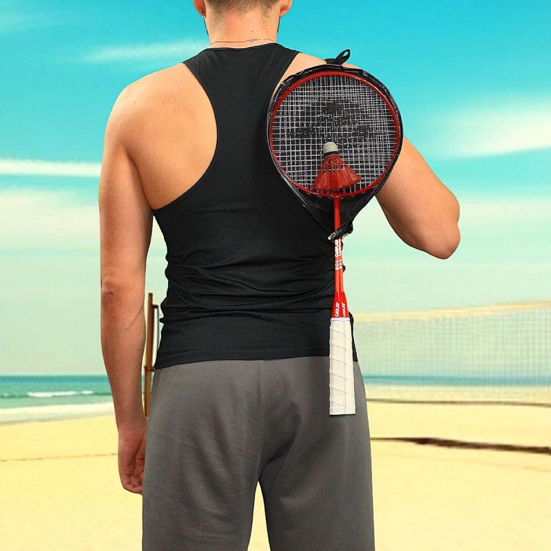 BADMINTON SET IN RED ORANGE ENERO 105 CASE Accessories Your Sports Performance