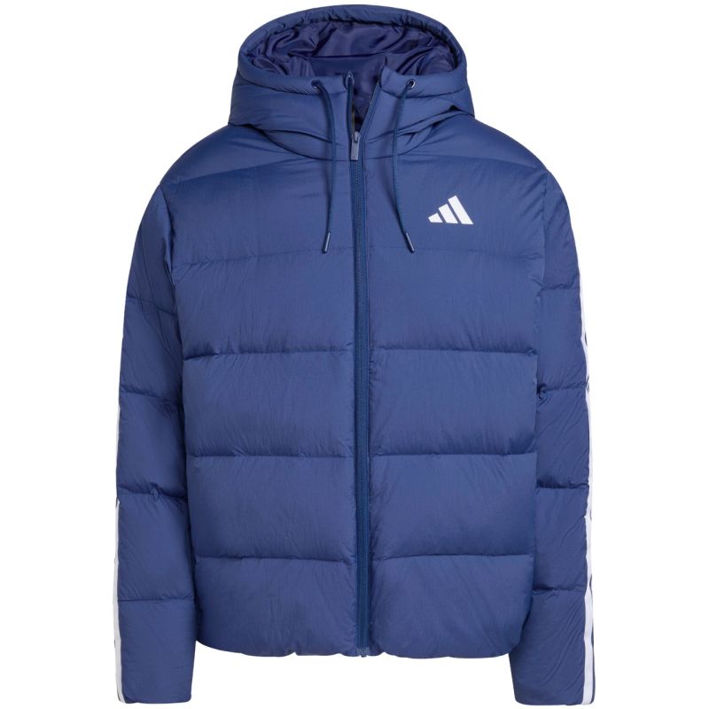 Men's adidas Ess 3S PD HD J jacket navy blue JX7799 In preparation Adidas